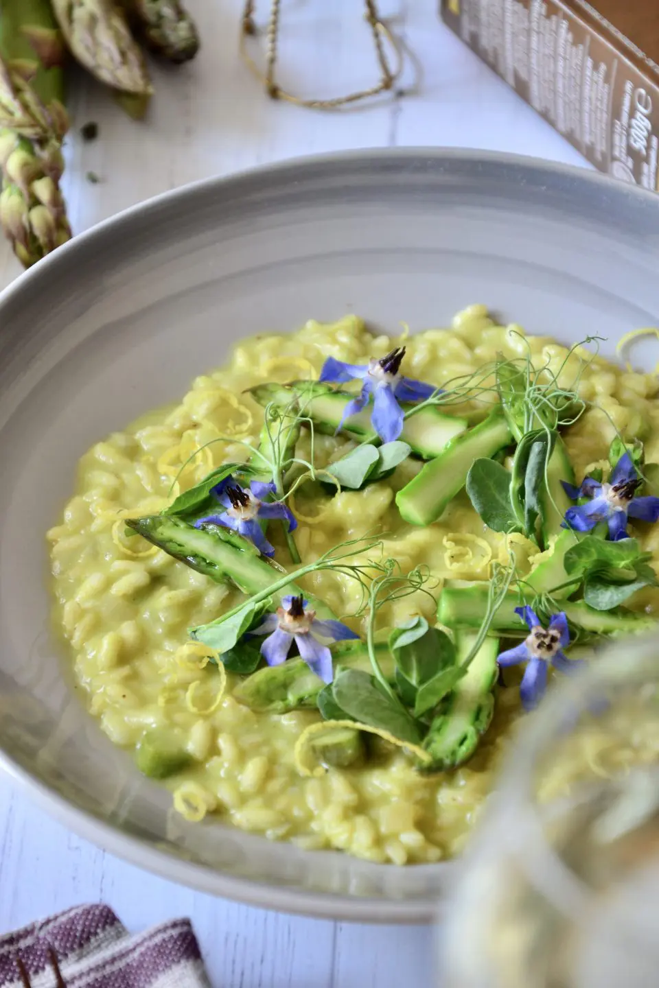 Asparagus Risotto with Prosecco