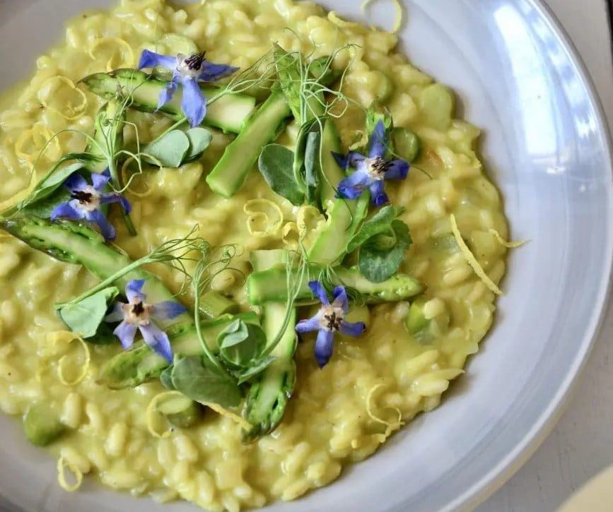 Asparagus Risotto with Prosecco