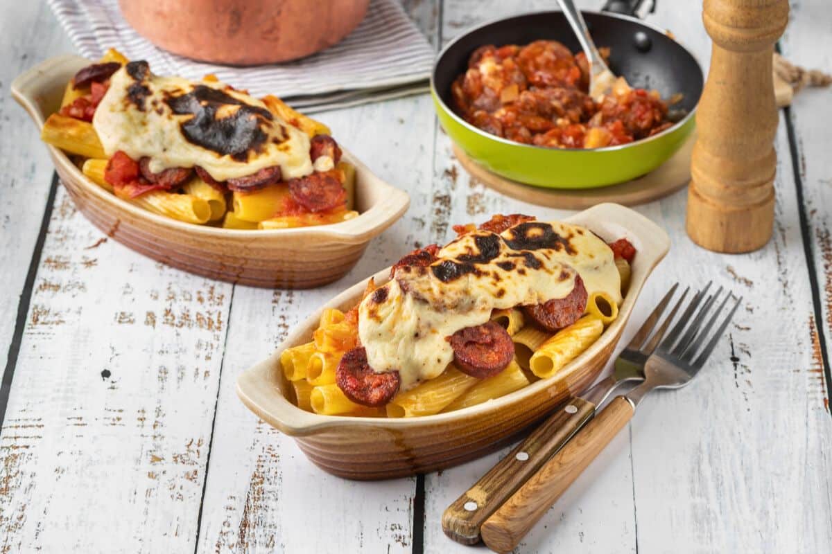 Baked Rigatoni with Country Sausage