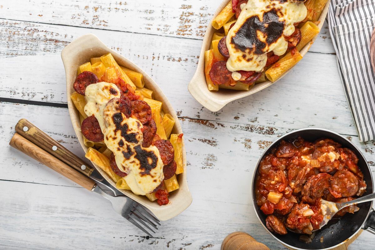 Baked Rigatoni with Country Sausage