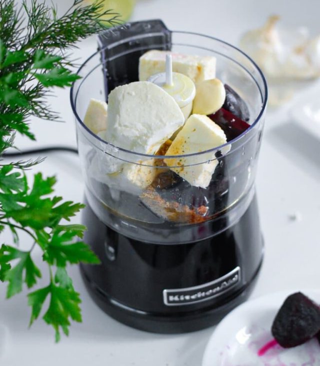 Beet and Telemea Cheese Dip