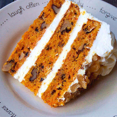 Carrot Cake with Mascarpone & Orange Zest