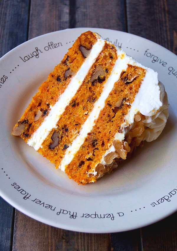 Carrot Cake with Mascarpone & Orange Zest