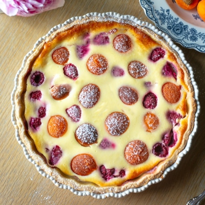 Cheesecake Pie w Raspberries