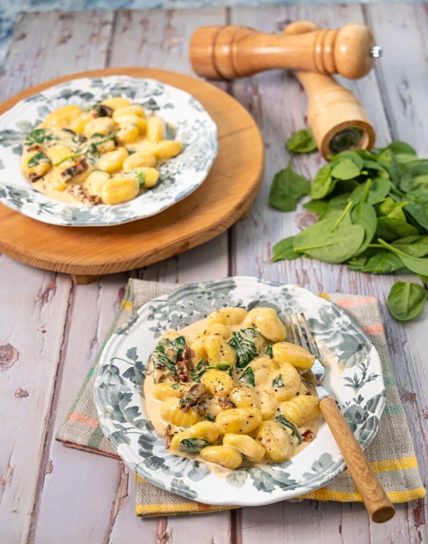Homemade Gnocchi with Goat Cheese & Dried Tomatoes