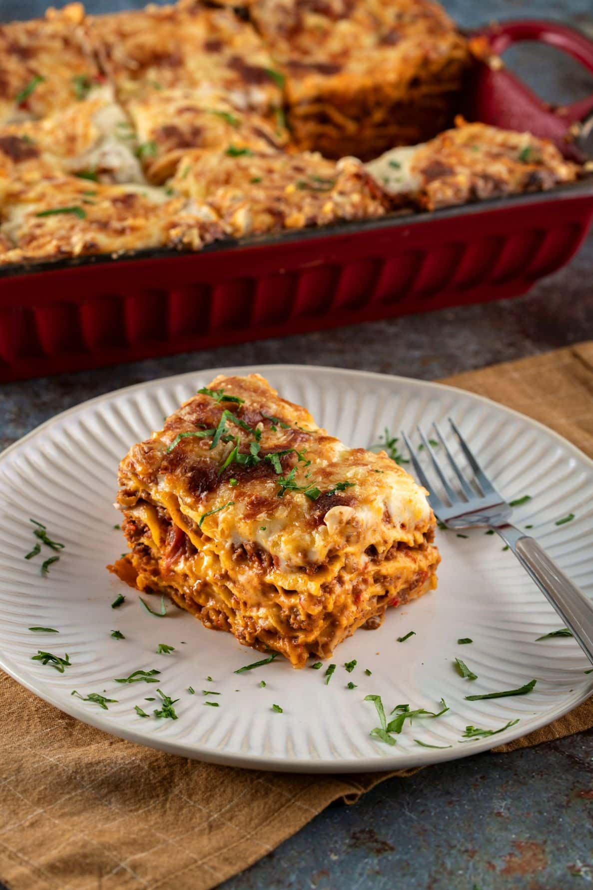 Mediterranean Spiced Beef Lasagna
