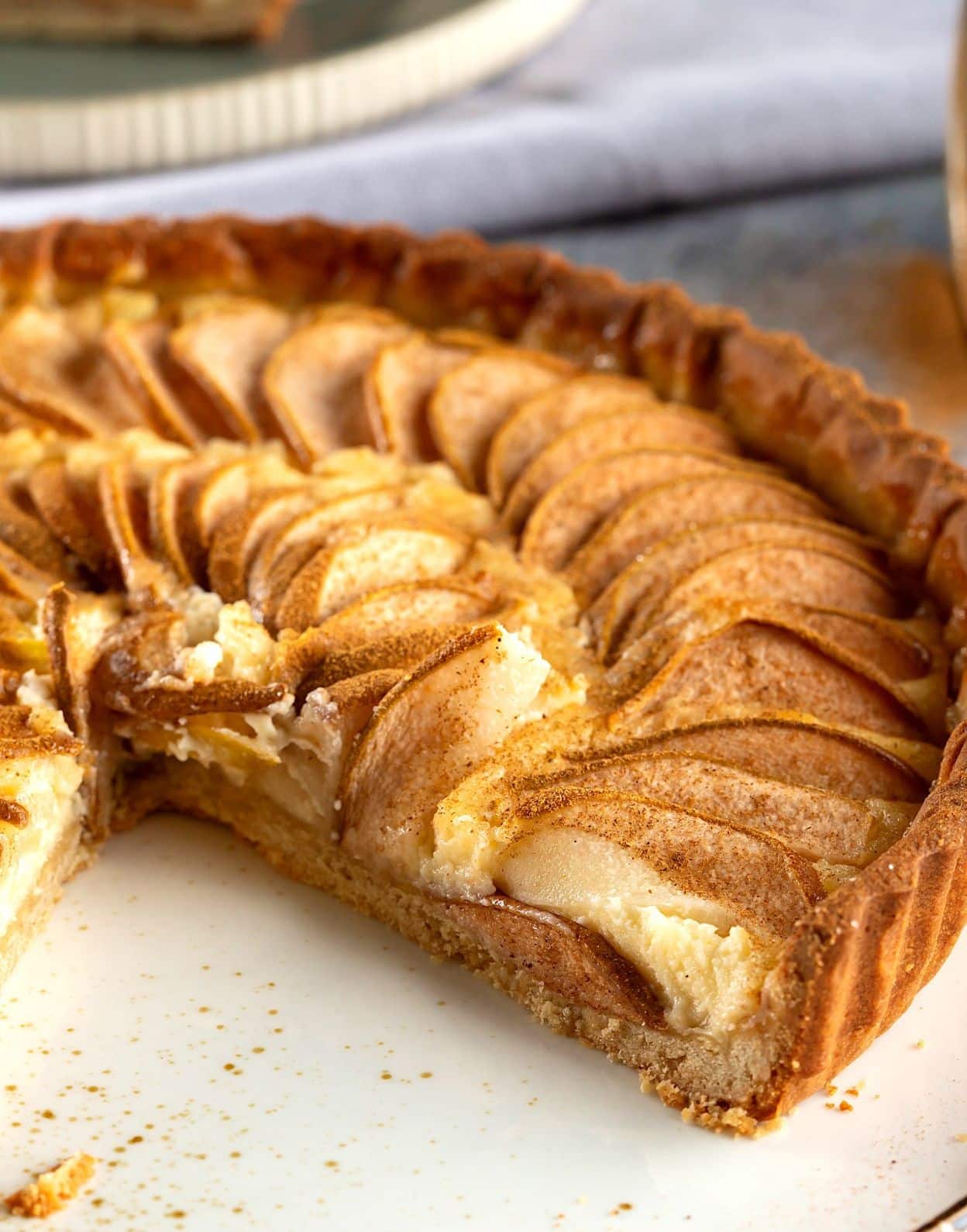 Rustic Pear Tart w/ Cream Cheese Filling