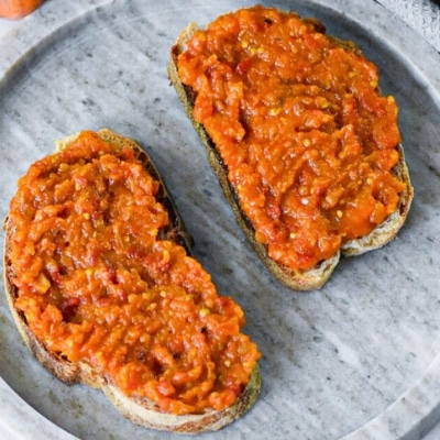 Zacuscă: Romanian Roasted Vegetable Spread